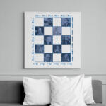 printfashion Popular chess players - Vászonkép - Fehér (7456457)