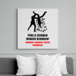 printfashion PÉNZ A ZSEBBEN - Vászonkép - Fehér (6628924)