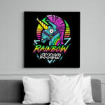 printfashion Fortnite Llama Rainbow - Vászonkép - Fekete (6646295)