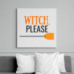 printfashion WITCH PLS - Vászonkép - Fehér (6628454)