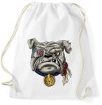 printfashion Terminator Bulldog - Sportzsák, Tornazsák - Fehér (2278142)