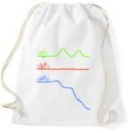 printfashion kerékpáros élet - Sportzsák, Tornazsák - Fehér (15931625)