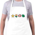 printfashion Super mario - Kötény - Fehér (4908770)