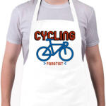 printfashion Cycling Fanatist - Kötény - Fehér (10213643)