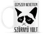 printfashion Egyszer nevettem, szörnyű volt - Bögre - Fehér (3559987)