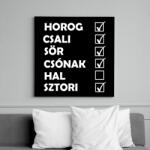 printfashion Csak hal nincs - Vászonkép - Fekete (6652680)