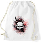 printfashion absztrakt skull - Sportzsák, Tornazsák - Fehér (1776345)