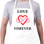 printfashion LOVE FOREVER1 - Kötény - Fehér (4906631)
