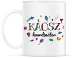 printfashion Káosz koordinátor - Bögre - Fehér (13754522)