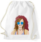 printfashion Janis Joplin - Sportzsák, Tornazsák - Fehér (10594681)