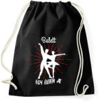 printfashion Balett - Egy életen át - Sportzsák, Tornazsák - Fekete (7676611)