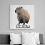 printfashion Capybara család - Daddybara - Vászonkép - Fehér (13854745)