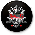 printfashion Motoros csajok - Kitűző, hűtőmágnes - Fekete (3101297)