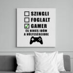printfashion Gamer vagyok - Vászonkép - Fehér (6631065)
