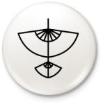 printfashion Aang avatar - Kitűző, hűtőmágnes - Fehér (15841114)