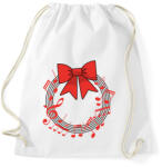 printfashion Karácsonyi koszorú - Sportzsák, Tornazsák - Fehér (14738028)