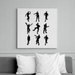 printfashion Fortnite Emotes /Black/ - Vászonkép - Fehér (6625410)