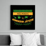 printfashion Homokban játszok - Kertész - Vászonkép - Fekete (12958841)