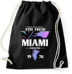 printfashion Miami - Sportzsák, Tornazsák - Fekete (4390193)
