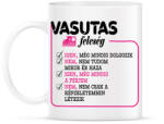 printfashion Vasutas feleség - Bögre - Fehér (7685392)