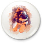 printfashion Németjuhász kutya kölyök / kutyás póló / cuki kutyás ajándék ötlet - Kitűző, hűtőmágnes - Fehér (11767671)