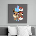 printfashion pokemon eevee - Vászonkép - Sötétszürke (14559851)