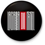 printfashion LCDP Text - Kitűző, hűtőmágnes - Fekete (5031523)