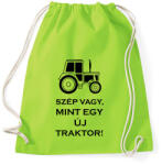 printfashion szep mint egy uj traktor - Sportzsák, Tornazsák - Limezöld (1626800)