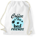 printfashion coffee friends - Sportzsák, Tornazsák - Fehér (6155491)