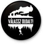 printfashion Válassz! - Kitűző, hűtőmágnes - Fekete (3102326)