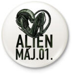 printfashion alien május 1 - Kitűző, hűtőmágnes - Fehér (14150999)