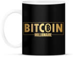 printfashion bitcoin millionaire gold - Bögre - Fekete (5330810)