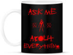 printfashion ASK ME - Bögre - Fekete (1658267)
