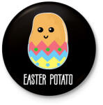 printfashion Easter potato - Kitűző, hűtőmágnes - Fekete (15764971)