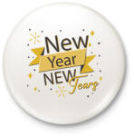 printfashion Új év, új könnyek - Kitűző, hűtőmágnes - Fehér (10281285)