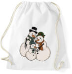 printfashion Hóember család - Sportzsák, Tornazsák - Fehér (15203821)