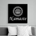 printfashion Namaste - Vászonkép - Fekete (6871393)