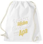 printfashion Apa az én hősöm - Sportzsák, Tornazsák - Fehér (2600808)