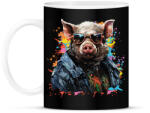 printfashion Cool pig - Bögre - Fekete (14714283)