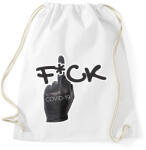 printfashion fck covid19 - Sportzsák, Tornazsák - Fehér (2479352)