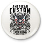 printfashion american motorcycle - Kitűző, hűtőmágnes - Fehér (14920141)