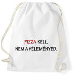 printfashion Pizza kell, nem a véleményed - Sportzsák, Tornazsák - Fehér (1135472)
