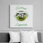 printfashion football legenda - Vászonkép - Fehér (6627315)