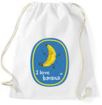 printfashion Banán logó - Sportzsák, Tornazsák - Fehér (3934113)