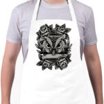 printfashion Bagolyszerelem - Kötény - Fehér (4899683)