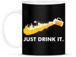 printfashion Just drink it - sör - Bögre - Fekete (3667833)