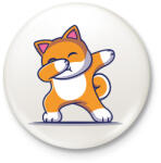 printfashion Dab dog - Kitűző, hűtőmágnes - Fehér (6609584)
