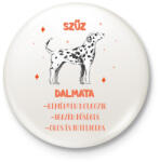 printfashion Szűz - Dalmata - Kitűző, hűtőmágnes - Fehér (13348771)