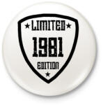 printfashion 1981 - Kitűző, hűtőmágnes - Fehér (11917112)