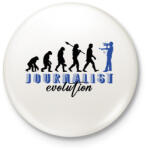 printfashion Journalist evolution - Kitűző, hűtőmágnes - Fehér (10432317)
